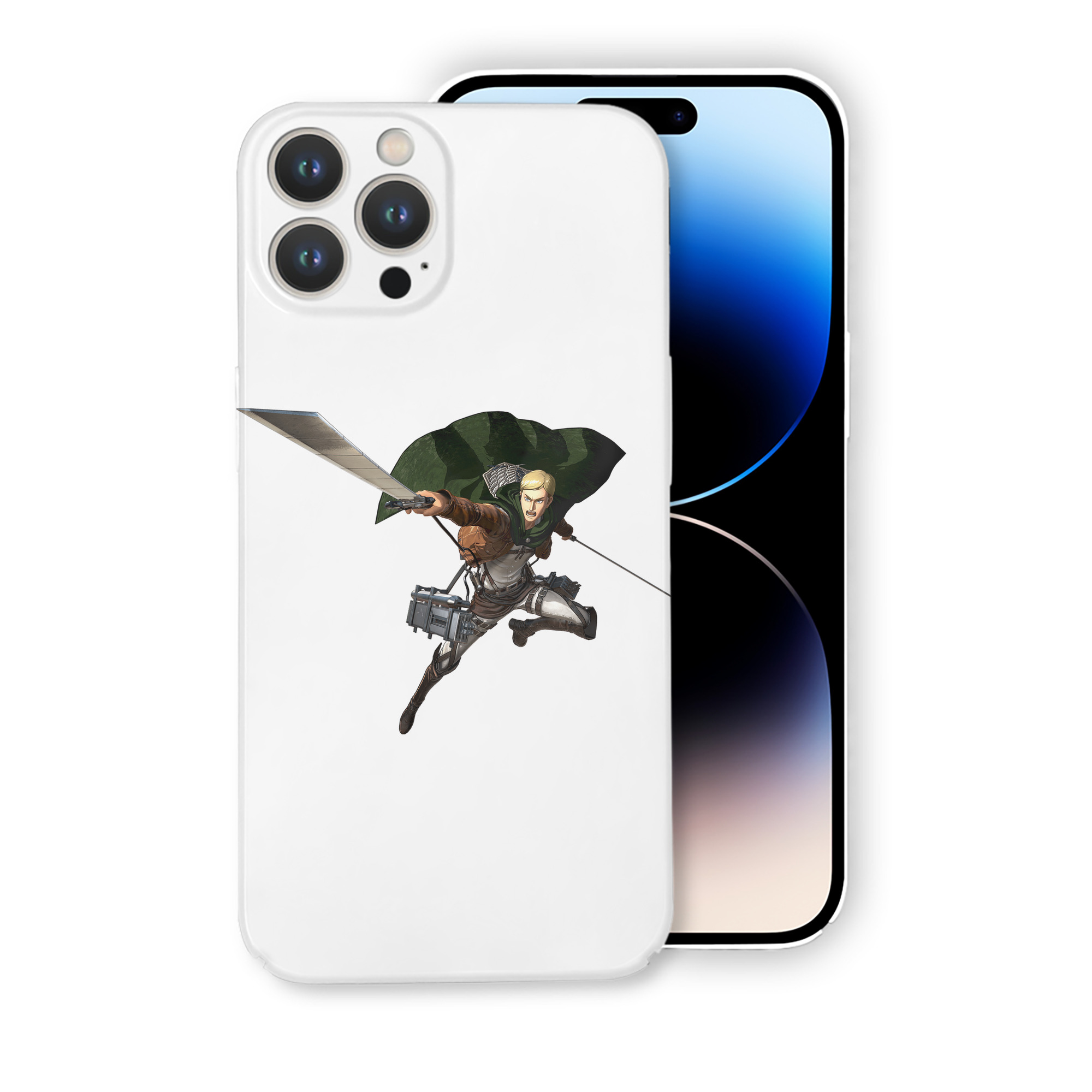 （画像用） 進撃の巨人 エルヴィン・スミス Attack on Titan Erwin Smith 【iPhone 14シリーズ対応】ハードケース